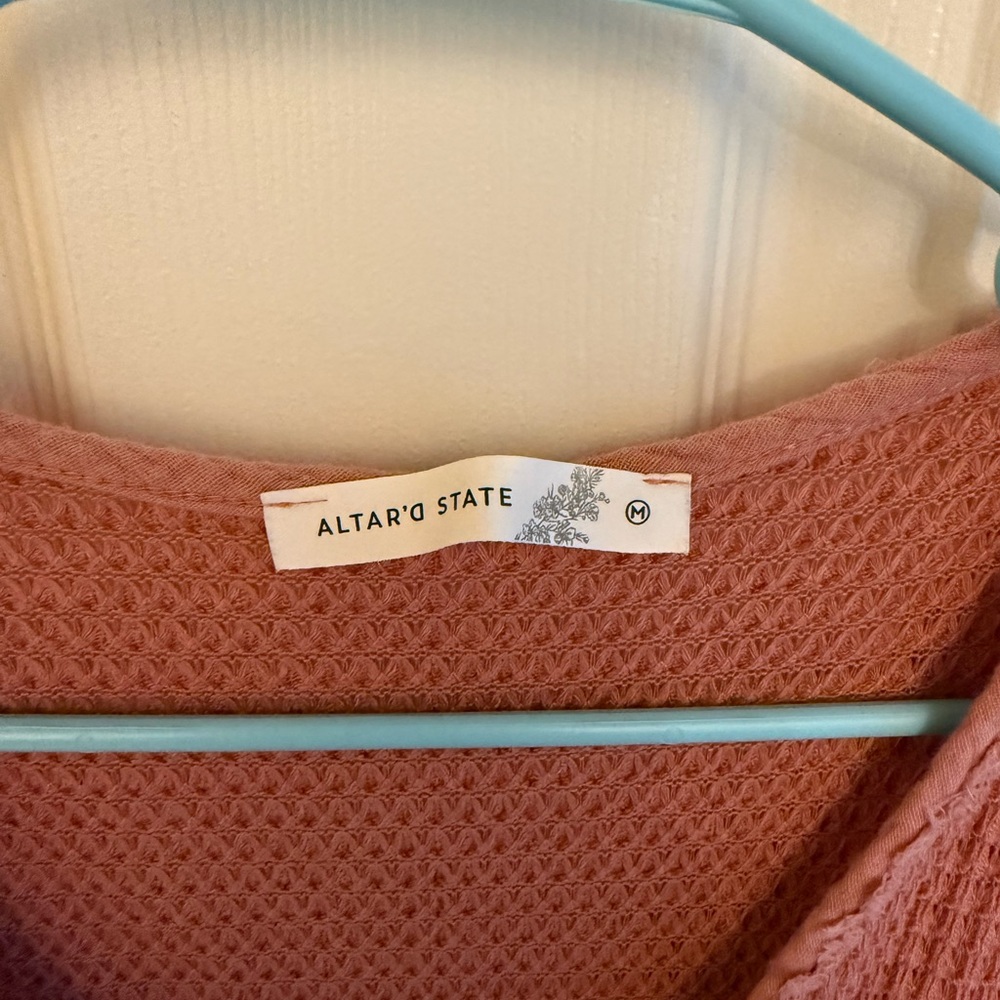 Altar'd State Terracotta Ruffle Tank Top - Picture 3 of 3